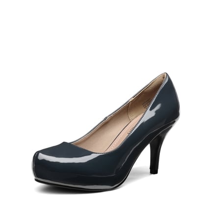 Navy blue pumps low heel store
